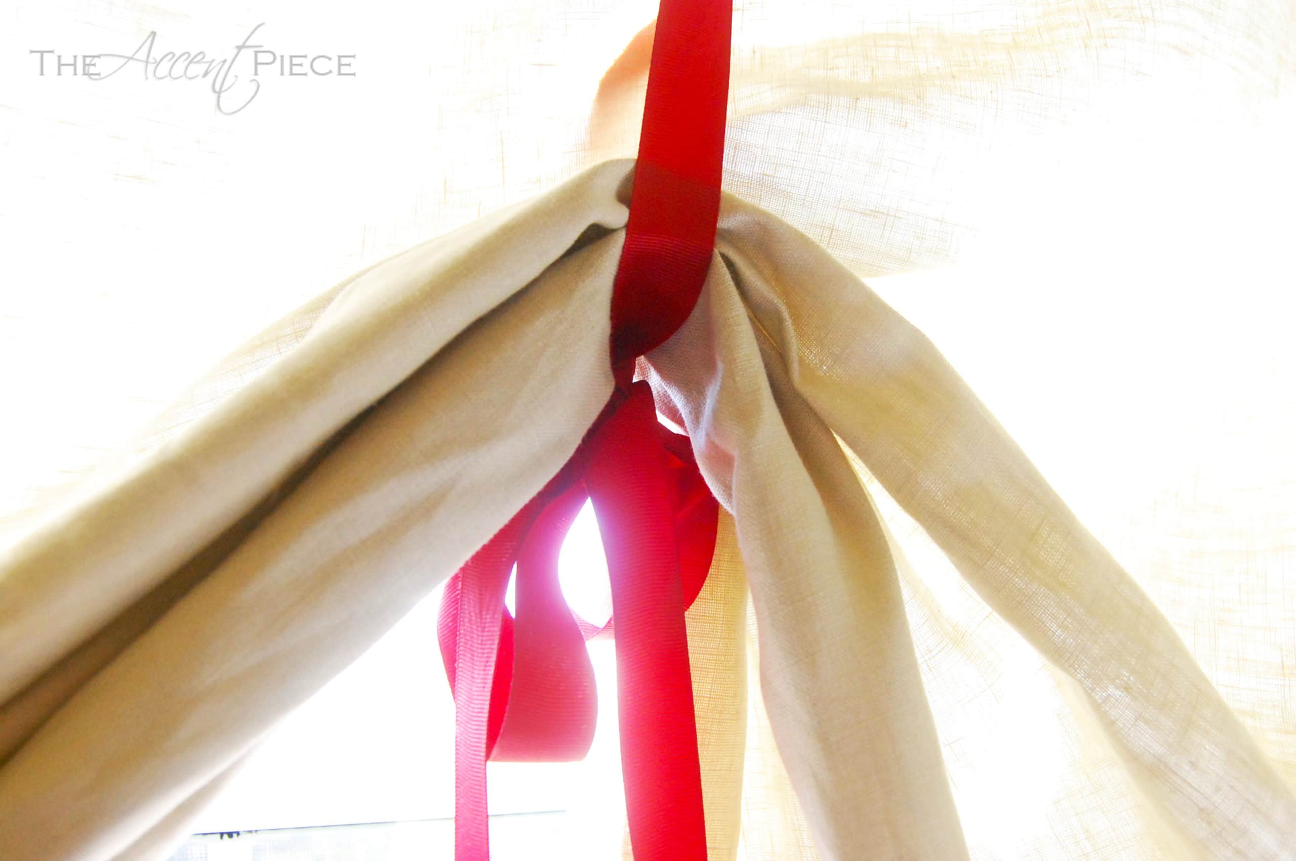 DIY No Sew Tie Up Curtains