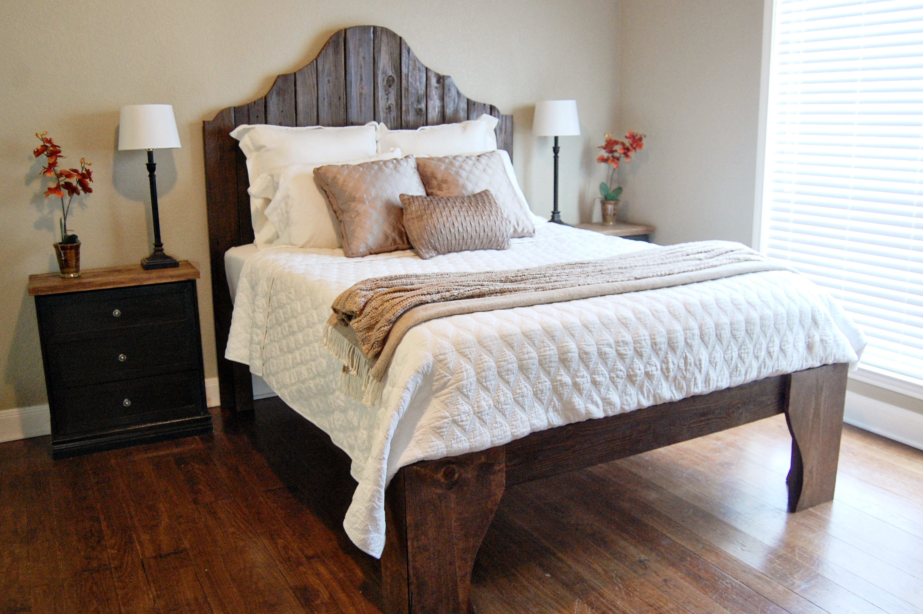 Wood Bed Build It The Accent Piece, How To Make A Rustic Bed Frame
