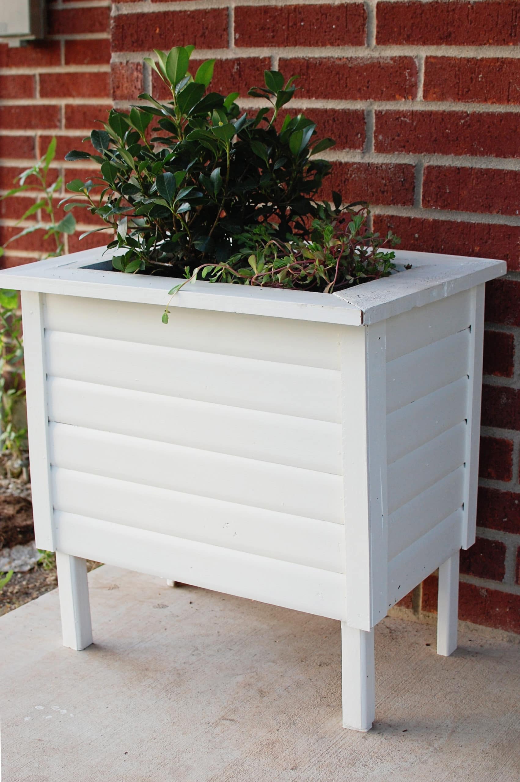 How to Build a Raised Wooden Garden Planter Box with Legs