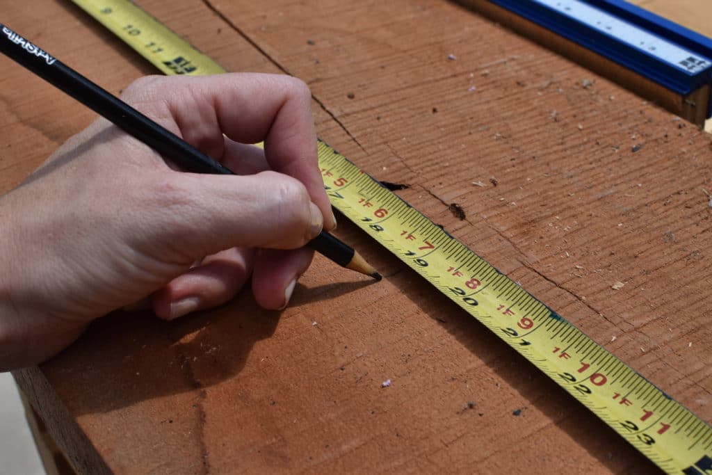 measuring wood