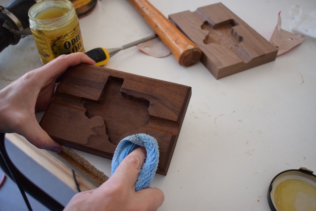 how to finish a wooden ashtray