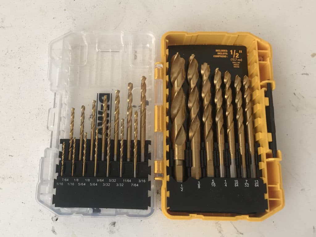 dewalt drill bit set