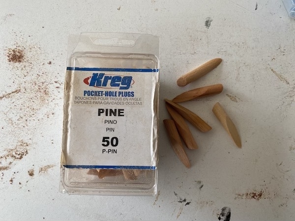 Kreg Pocket Hole Jig System pine plugs