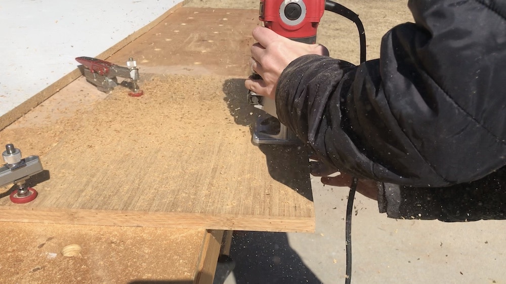 how to make a juice groove on a cutting board without a jig