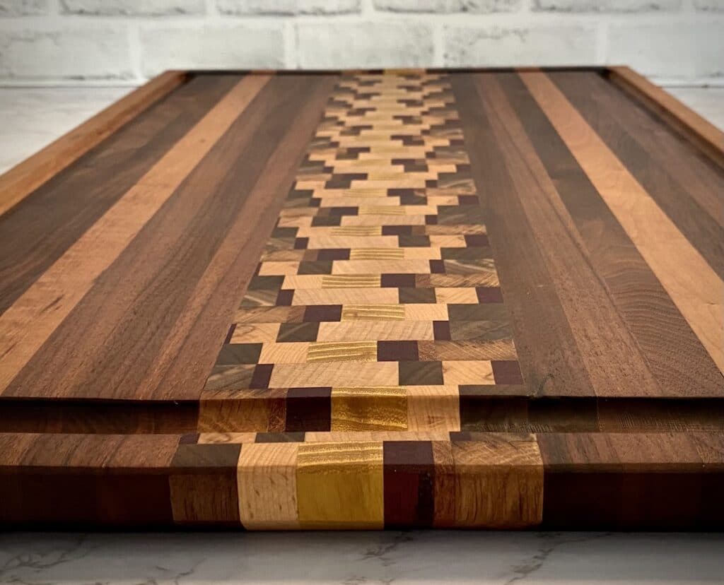 Cutting board from reclaimed wood