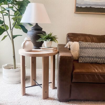 DIY round End table woodworking plans