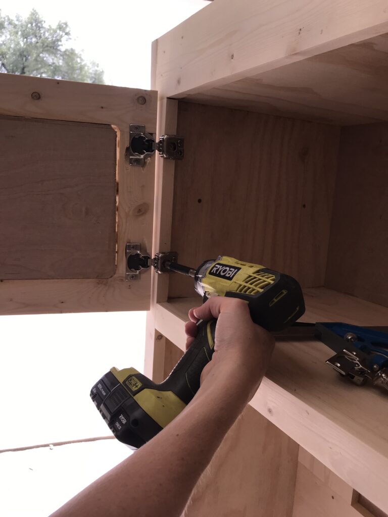 simple way to install hinges