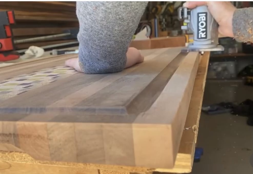 budget router chamfer edge cutting board