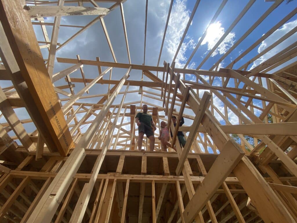 upper floor home framing