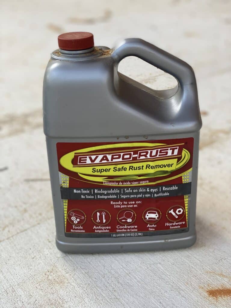 evapo-rust for rust on cement