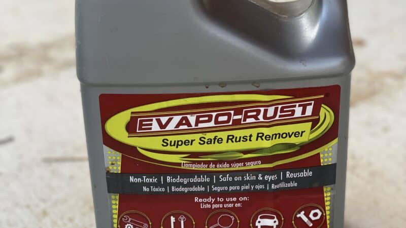 evapo-rust for rust on cement