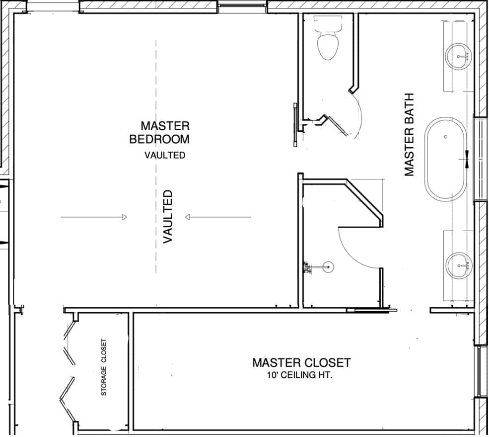 master bathroom bedroom closet layout floor plan