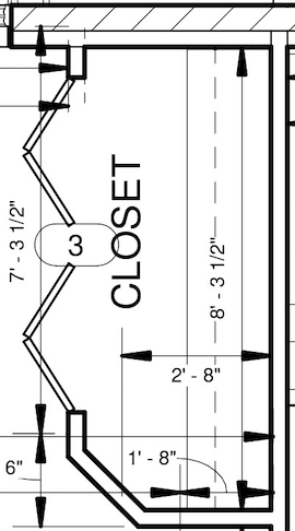 reach in closet example with bi fold doors